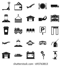 Charger icons set. Simple set of 25 charger vector icons for web isolated on white background