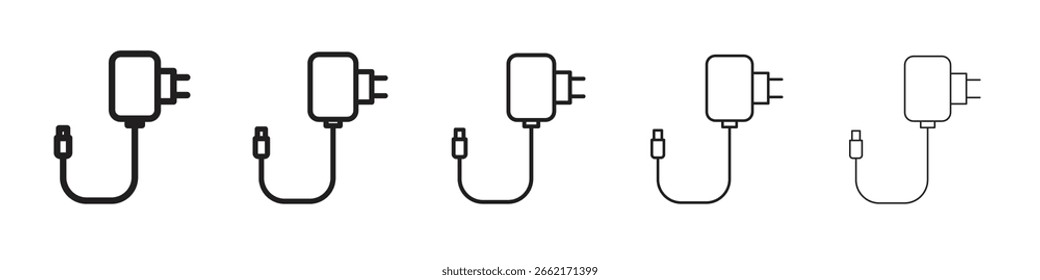 Charger icons. simple and modern vector icon designs