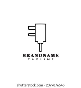 charger logo cartoon icon design template black modern vector illustration