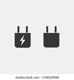 charger plug vector icon charging device