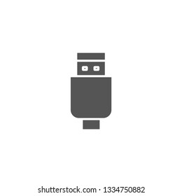 Charger USB Cable Modern Simple Vector Icon