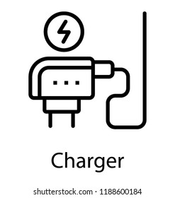 A charger use for charging 