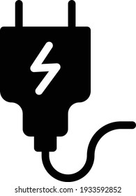 icono plano de glifo vector de cargador