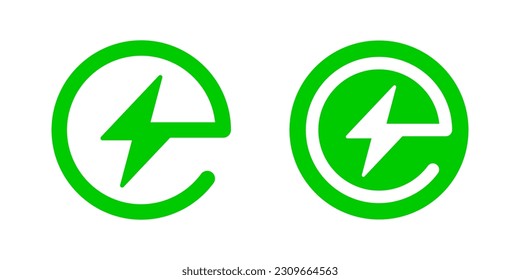 Ladegerät, Vektorsymbol. Ladesymbol. Vektorsymbole werden geladen. Wireless-Ladegerät-Symbol. Batterieladung. EPS10