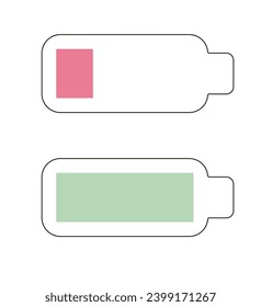 Charger vector icon. Element for technology. Energy indicator. Illustration on a white background. EPS10
