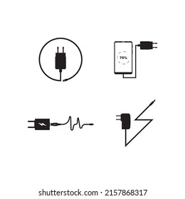  charger vector icon illustration logo template