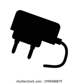 Charger vector icon, isolated on white background