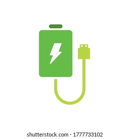 charger vector icon logo design