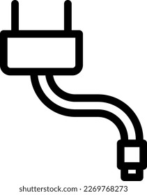 charger  Vector illustration on a transparent background. Premium quality symmbols. Thin line vector icons for concept and graphic design.