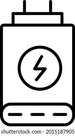 Vektorliniendesign des Ladegeräts
