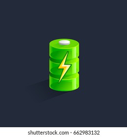 Charging Battery. Charge Icon. Vector Illustration.