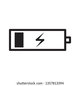 charging battery flat icon