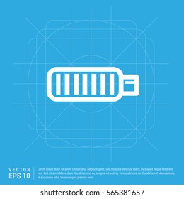 Charging battery icon . Battery icon 