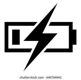 Icono de batería de carga