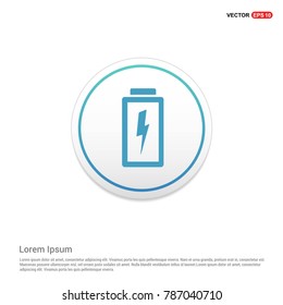 Charging battery icon . Battery icon