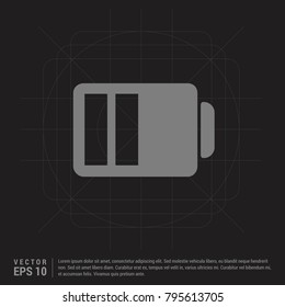 Charging battery icon . Battery icon Black Creative Background