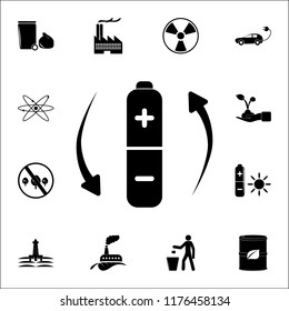 charging battery icon. Ecology icons universal set for web and mobile