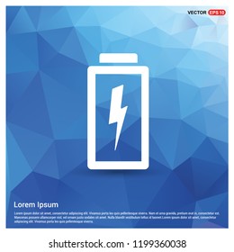 Charging battery icon . Battery icon - Free vector icon