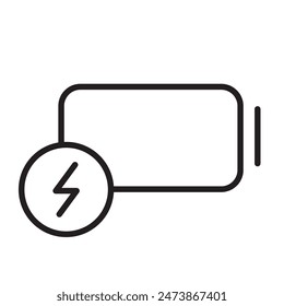 Charging Battery Icon Perfect for Technology and Power Themes