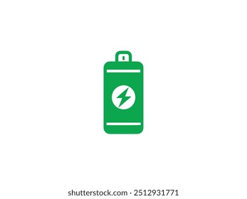 Charging battery icon, vector illustration. Flat design style