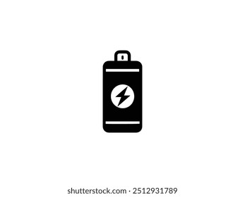 Charging battery icon, vector illustration. Flat design style