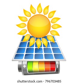 Charging the battery through solar