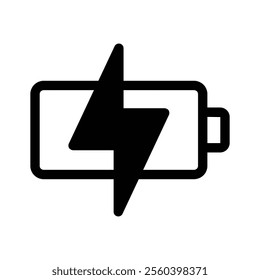 Charging battery vector icon design in trendy style