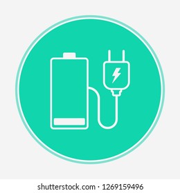 Charging battery vector icon sign symbol