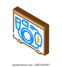charging cable organizer electric isometric icon vector. charging cable organizer electric sign. isolated symbol illustration