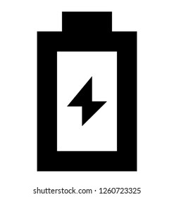 Charging connect glyph icon