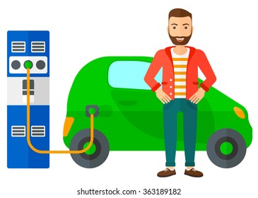 Cargo de auto eléctrico.