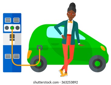 Ladung von Elektroautos.
