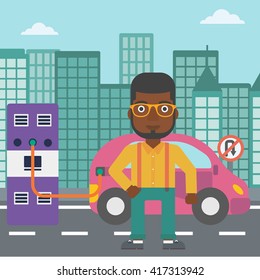 Cargo de auto eléctrico.