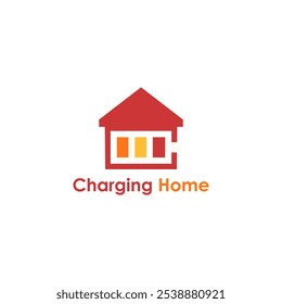Charging Home Logo Design Technology