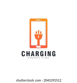 Icono de carga. Inspiración en el diseño del logotipo de carga rápida de la batería
