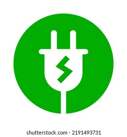 Icono de carga. Cargando en el icono de salida. enchufe de alimentación. Vector.