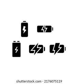 Charging Icon Set Vector Symbol Design Illustration