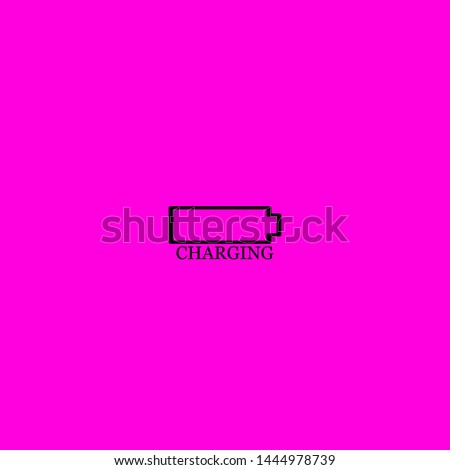 charging icon sign signifier vector