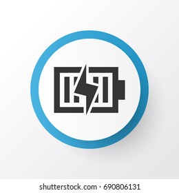 Charging Icon Symbol. Premium Quality Isolated Energy Element In Trendy Style.