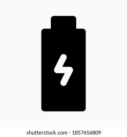 vector de icono de carga. el cargador está conectado. adecuado para la interfaz de temas de smartphone
