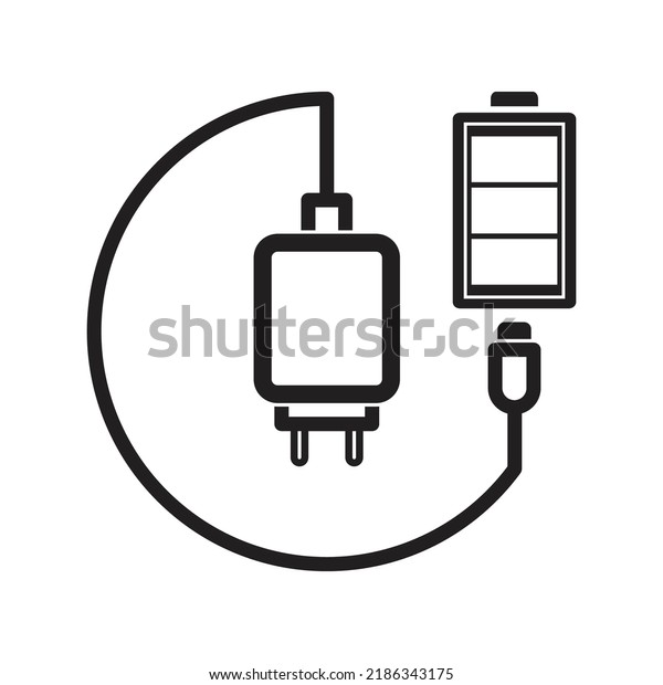 charging icon vector design\
template