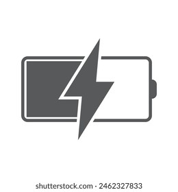 
charging icon vector illustration white background