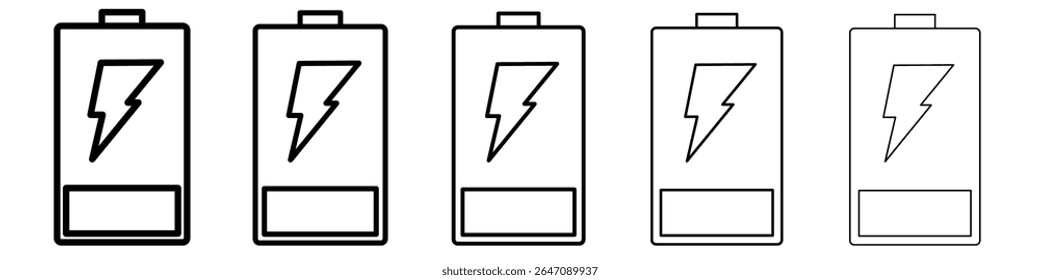 Icono de carga Vector de contorno símbolo o ilustración