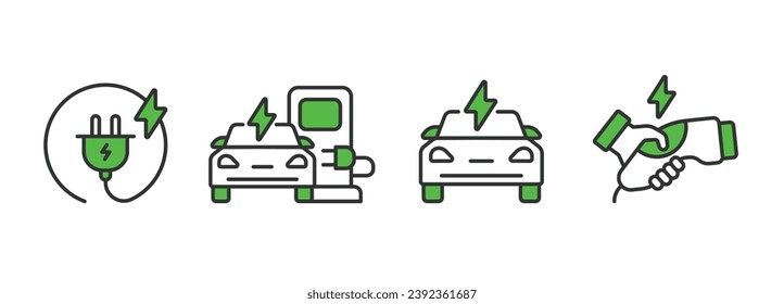 Iconos de carga establecidos en el diseño de línea. Ilustraciones de vectores empresariales. Cargando iconos de trazo modificable vectorial.