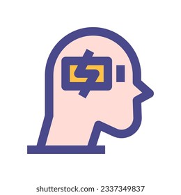 icono de la mente de carga para tu sitio web, móvil, presentación y diseño de logotipo.