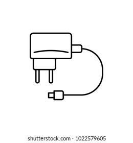 charging for the phone icon. Element of home appliances for mobile concept and web apps. Thin line icon for website design and development, app development. Premium icon on white background