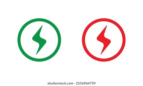 charging point icon on white background