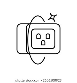 carregando ícone de porta com fundo branco vetor stock ilustração