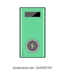 charging power bank wireless cartoon. compact efficient, usb qi, technology smartphone charging power bank wireless sign. isolated symbol vector illustration