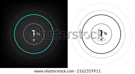Charging screen 1% percent, screen cell phone display while charging battery